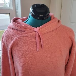 ALO THE TRIUMPH HOODIE ATHLETIC SWEATSHIRT MARS CLAY PINK UNISEX SIZE MEDIUM